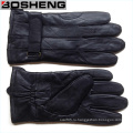 Новые зимние теплые мужские черные мягкие кожаные перчатки с кашемировым вырезом